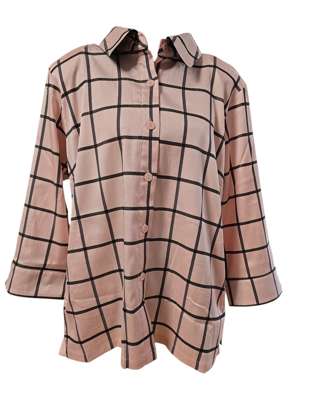 Linea by Louis Dell'Olio Pink and Black Checkered  Jacket 16